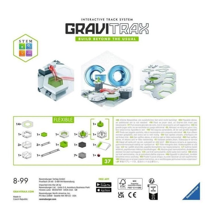 Gravitrax GO Flexible-Circuit de billes-Jeu de construction-Des 8 ans-23705 - Ravensburger