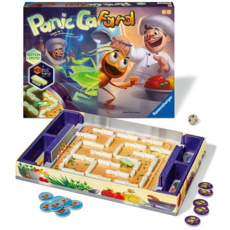 Panic Cafard Phosphorescente, Jeu de rapidité rigolo, Édition 10eme anniversaire, Enfants et Parents, Des 5 ans, 20973, Ravens