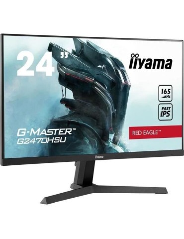 Ecran PC Gamer - IIYAMA G-Master Red Eagle G2470HSU-B1 - 23,8 FHD - Dalle IPS - 0,8 ms - 165 Hz - HDMI / DisplayPort - FreeSync