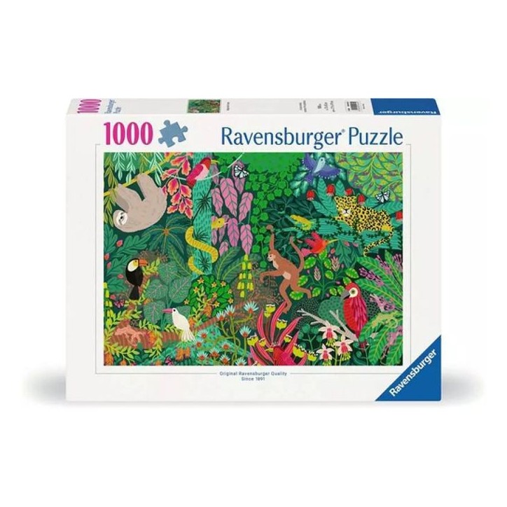 Puzzle 1000 pieces - RAVENSBURGER - Foret tropicale magique - Paysage et nature - Mixte - Intérieur Puzzle 1000 pieces - RAVENSBURGER - Foret tropicale magique - Paysage et nature - Mixte - Intérieur