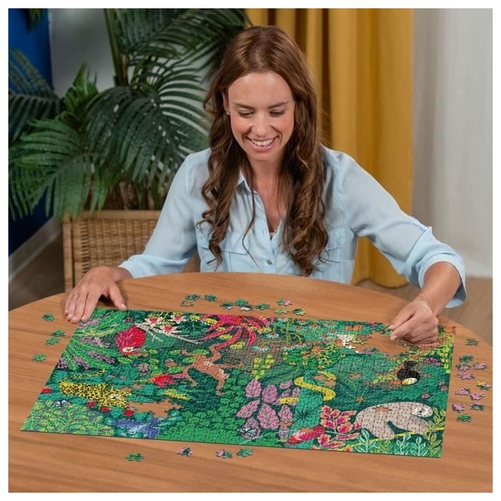 Puzzle 1000 pieces - RAVENSBURGER - Foret tropicale magique - Paysage et nature - Mixte - Intérieur Puzzle 1000 pieces - RAVENSBURGER - Foret tropicale magique - Paysage et nature - Mixte - Intérieur