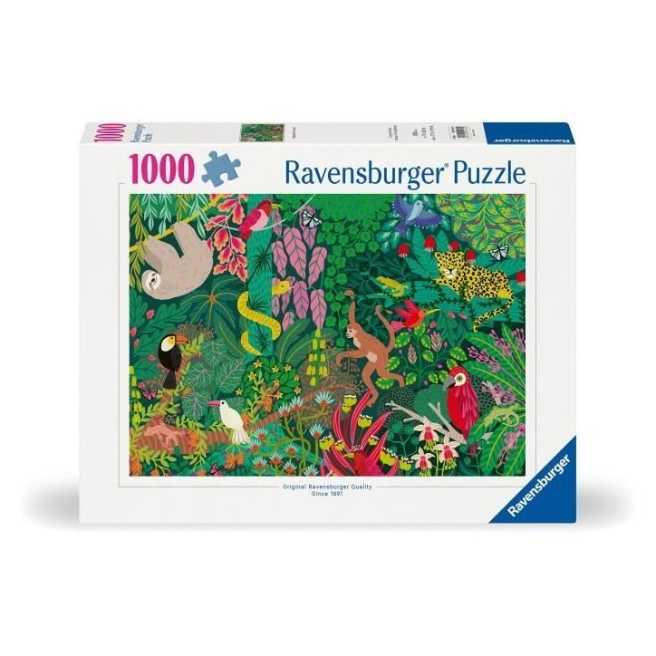 Puzzle 1000 pieces - RAVENSBURGER - Foret tropicale magique - Paysage et nature - Mixte - Intérieur Puzzle 1000 pieces - RAVENSBURGER - Foret tropicale magique - Paysage et nature - Mixte - Intérieur