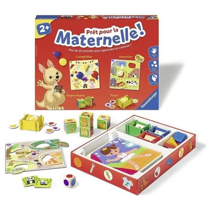 Pret pour la maternelle ! - Coffret complet éducatif - 20 activités - Préparation Programme Maternelle - Ravensburger - Des 2 Pret pour la maternelle ! - Coffret complet éducatif - 20 activités - Préparation Programme Maternelle - Ravensburger - Des 2