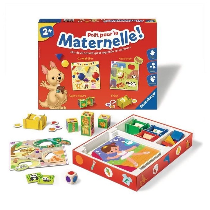 Pret pour la maternelle ! - Coffret complet éducatif - 20 activités - Préparation Programme Maternelle - Ravensburger - Des 2 Pret pour la maternelle ! - Coffret complet éducatif - 20 activités - Préparation Programme Maternelle - Ravensburger - Des 2