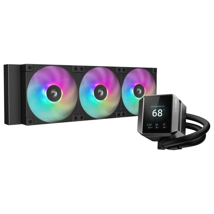 Refroidissement PC - DEEPCOOL - MYSTIQUE 360 ARGB - 12 cm - 600-2400 tr/min - Noir Refroidissement PC - DEEPCOOL - MYSTIQUE 360 ARGB - 12 cm - 600-2400 tr/min - Noir