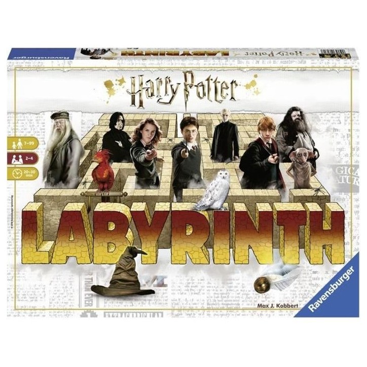 Labyrinthe Harry Potter, Jeu de société, Chasse au trésor dans un labyrinthe en mouvement, Des 7 ans, Ravensburger Labyrinthe Harry Potter, Jeu de société, Chasse au trésor dans un labyrinthe en mouvement, Des 7 ans, Ravensburger