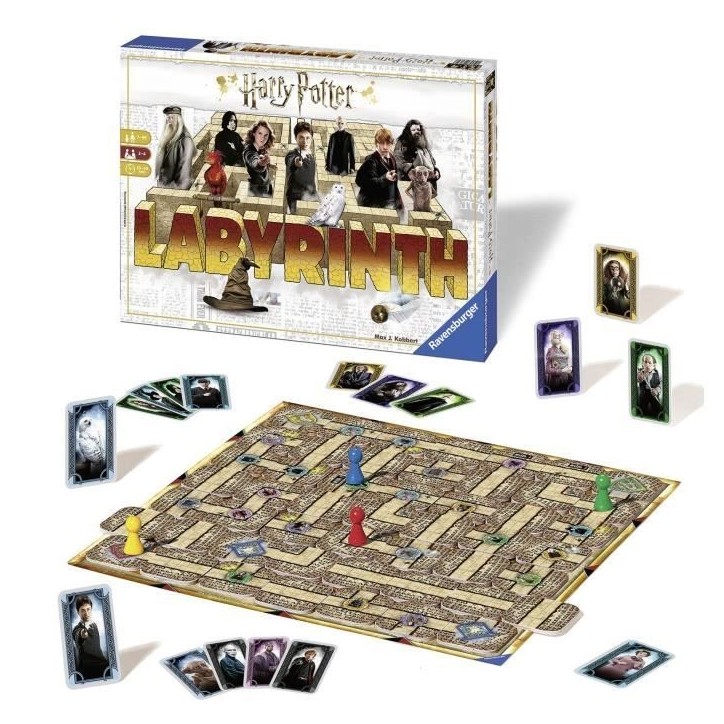 Labyrinthe Harry Potter, Jeu de société, Chasse au trésor dans un labyrinthe en mouvement, Des 7 ans, Ravensburger Labyrinthe Harry Potter, Jeu de société, Chasse au trésor dans un labyrinthe en mouvement, Des 7 ans, Ravensburger