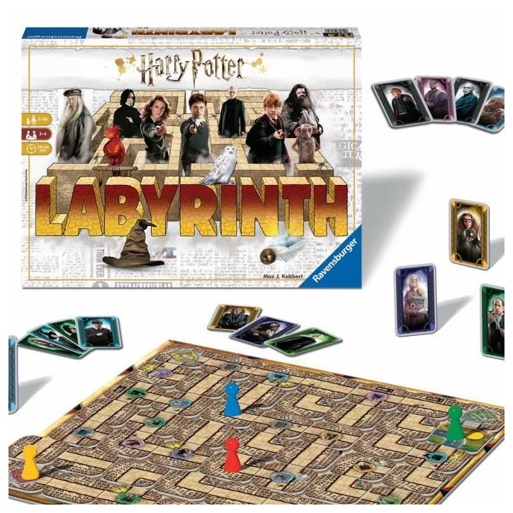 Labyrinthe Harry Potter, Jeu de société, Chasse au trésor dans un labyrinthe en mouvement, Des 7 ans, Ravensburger Labyrinthe Harry Potter, Jeu de société, Chasse au trésor dans un labyrinthe en mouvement, Des 7 ans, Ravensburger