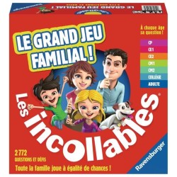 Jeu de Quiz Les Incollables Le grand jeu familial Ravensburger - 7 niv