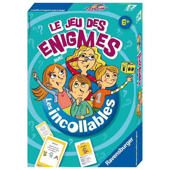 LES INCOLLABLES Le jeu des Enigmes - Ravensburger - Jeu de société enfants - Réfléxion et logique - 2 a 4 joueurs - Des 6 an LES INCOLLABLES Le jeu des Enigmes - Ravensburger - Jeu de société enfants - Réfléxion et logique - 2 a 4 joueurs - Des 6 an