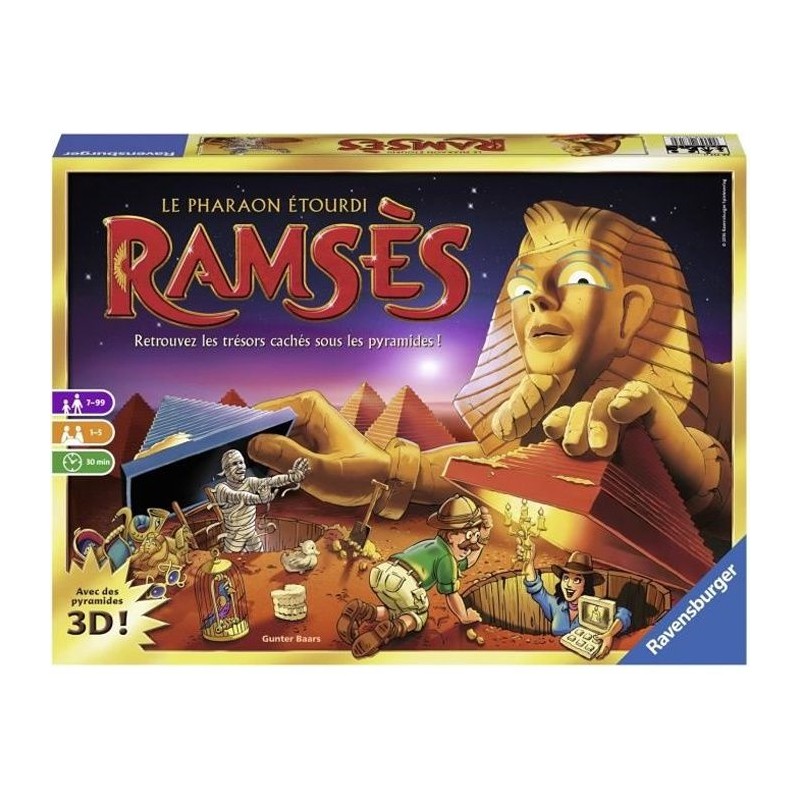 Ramses - Ravensburger - Jeu de société famille - Jeu de mémoire - D