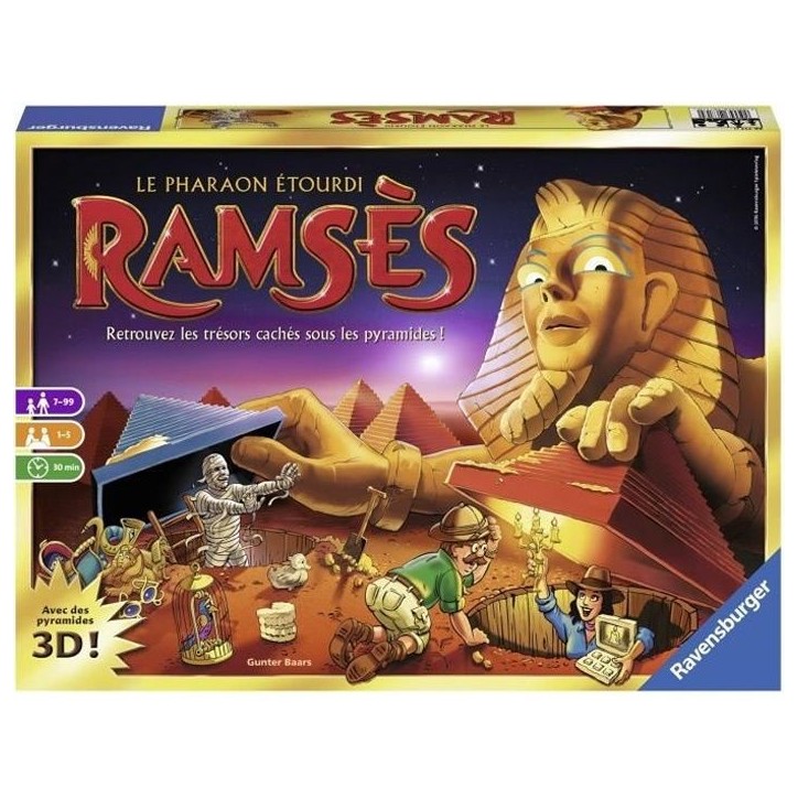 Ramses - Ravensburger - Jeu de société famille - Jeu de mémoire - Des 7 ans Ramses - Ravensburger - Jeu de société famille - Jeu de mémoire - Des 7 ans