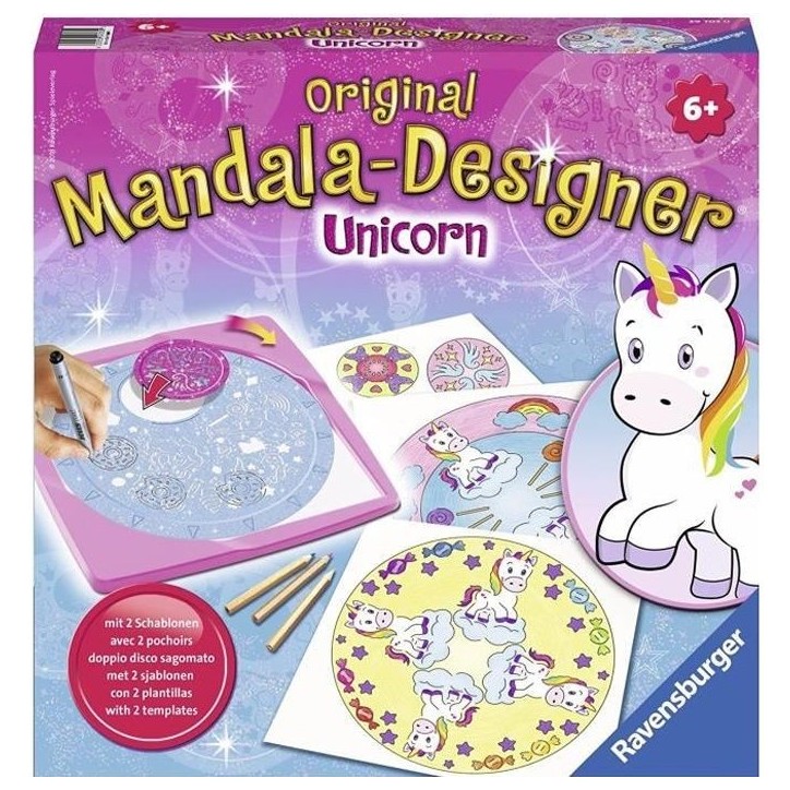 Ravensburger Mandala Design Licorne - Loisirs créatifs pour enfants des 6 ans Ravensburger Mandala Design Licorne - Loisirs créatifs pour enfants des 6 ans