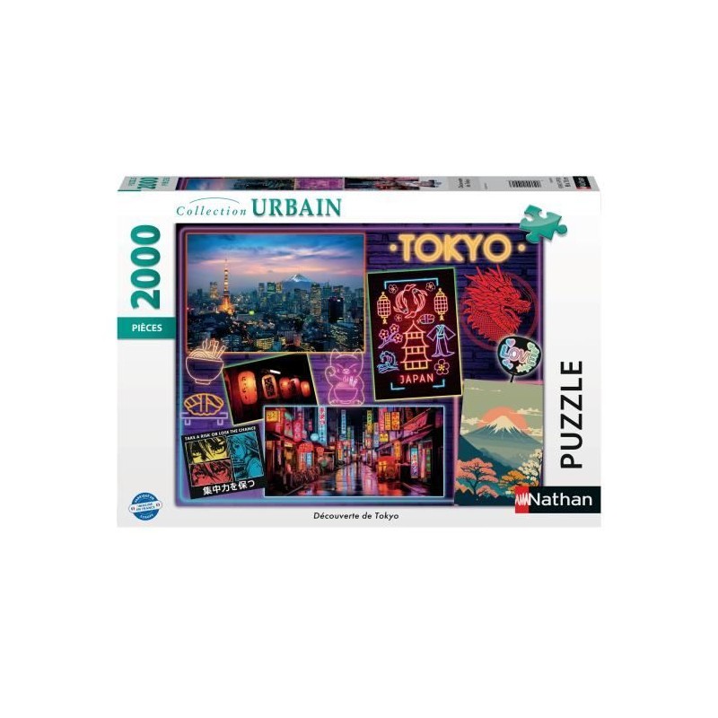 Puzzle 2000 pieces Découverte de Tokyo, Nathan, 12001091, A partir de Puzzle 2000 pieces Découverte de Tokyo, Nathan, 12001091, A partir de