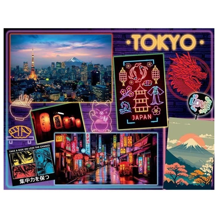 Puzzle 2000 pieces Découverte de Tokyo, Nathan, 12001091, A partir de 14 ans