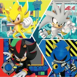 Puzzles 3x49 pieces Les aventures de Sonic, A partir de 5 ans, 1200113