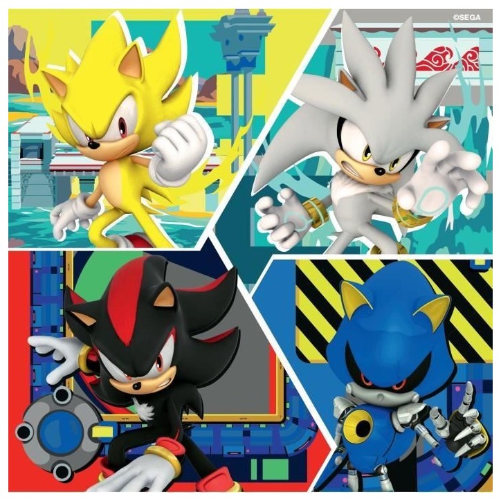 Puzzles 3x49 pieces Les aventures de Sonic, A partir de 5 ans, 12001133, Ravensburger Puzzles 3x49 pieces Les aventures de Sonic, A partir de 5 ans, 12001133, Ravensburger
