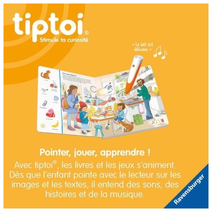 tiptoi Lecteur stylo interactif, 00178, A partir de 2 ans, Ravensburger tiptoi Lecteur stylo interactif, 00178, A partir de 2 ans, Ravensburger