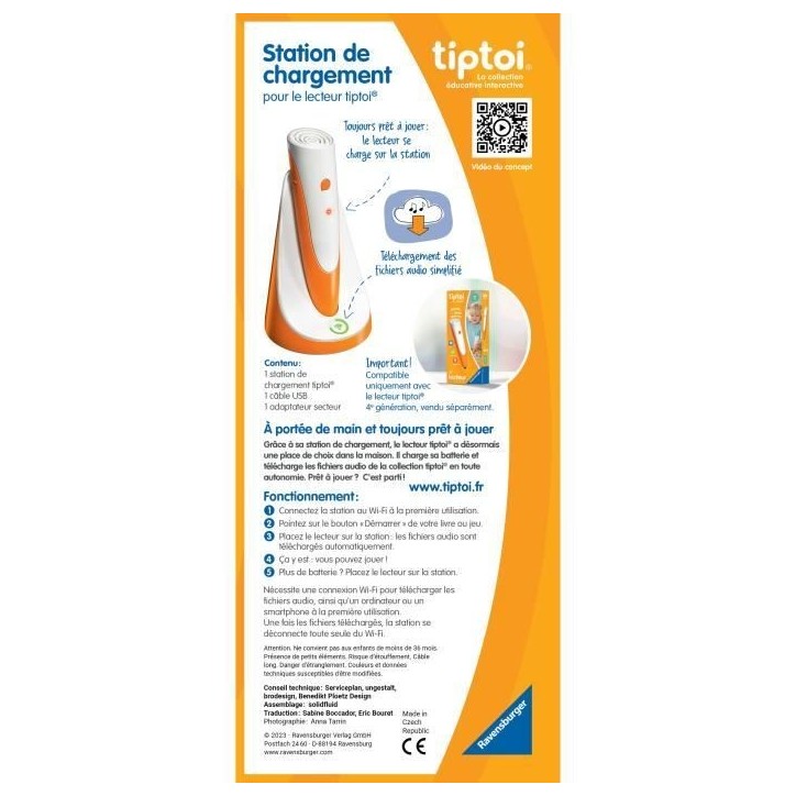 tiptoi Station de chargement, 00179, A partir de 3 ans, Ravensburger tiptoi Station de chargement, 00179, A partir de 3 ans, Ravensburger