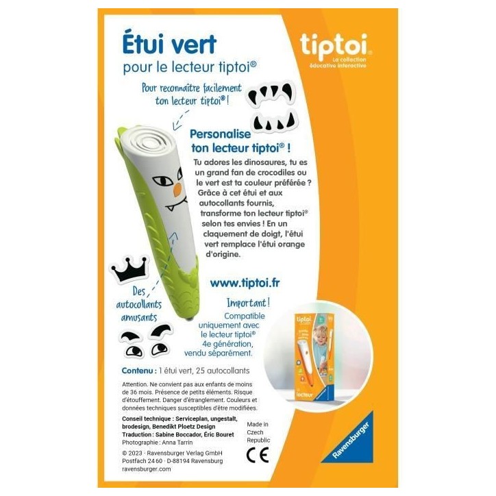 tiptoi Etui vert, pour Lecteur tiptoi (non inclus) 00000182, Des 3 ans, Ravensburger tiptoi Etui vert, pour Lecteur tiptoi (non inclus) 00000182, Des 3 ans, Ravensburger