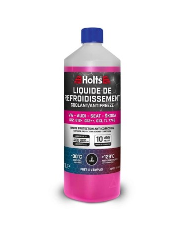 Liquide de Refroidissement - HOLTS - HAFR0005B - Dédié VW-AUDI-SEAT-SKODA G12/ G12+ / G12++ / G13 / TL 774G 1L