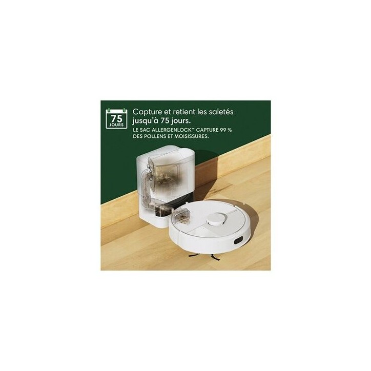 Aspirateur Robot Laveur - IROBOT Roomba 105 Combo + Autoempty - 2h - 7000 Pa - 400 ml - Blanc Aspirateur Robot Laveur - IROBOT Roomba 105 Combo + Autoempty - 2h - 7000 Pa - 400 ml - Blanc