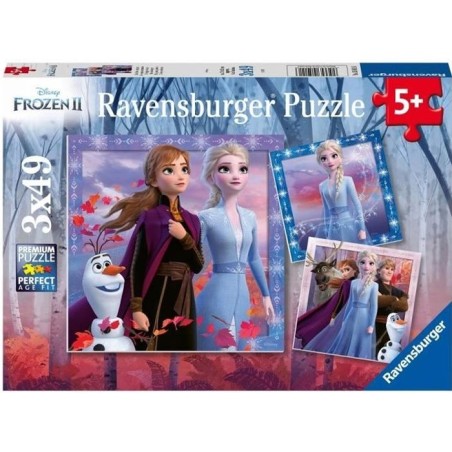 Puzzles 3x49 pieces La Reine des Neiges 2, Le voyage commence, Des 5 a