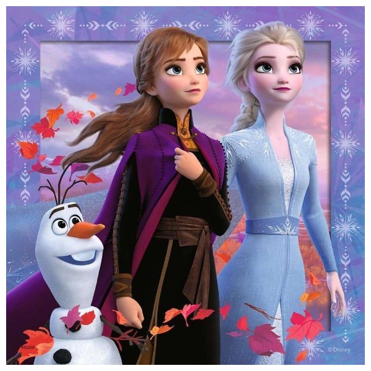 Puzzles 3x49 pieces La Reine des Neiges 2, Le voyage commence, Des 5 ans, Ravensburger Puzzles 3x49 pieces La Reine des Neiges 2, Le voyage commence, Des 5 ans, Ravensburger