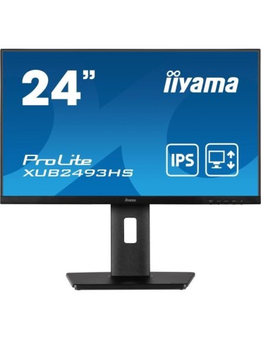 Ecran PC - IIYAMA ProLite XUB2493HS-B5 - 24 FHD - Dalle IPS - 4 ms - 75Hz - HDMI / DisplayPort - Pied réglable en hauteur