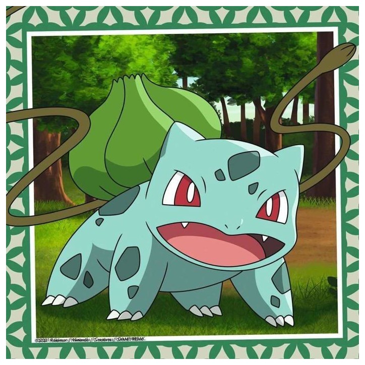 Puzzle pour enfants 3x49 pieces Pokémon - Salameche, Bulbizarre et Carapuce - Des 5 ans - 3 posters inclus - 05586 - Ravensburg Puzzle pour enfants 3x49 pieces Pokémon - Salameche, Bulbizarre et Carapuce - Des 5 ans - 3 posters inclus - 05586 - Ravensburg