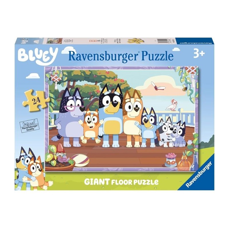 Puzzle Giant 24 pieces, Moment en famille/Bluey, Des3 ans, Aventure, 0 Puzzle Giant 24 pieces, Moment en famille/Bluey, Des3 ans, Aventure, 0