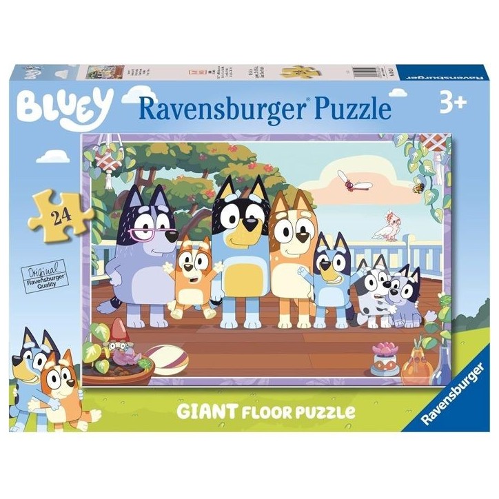Puzzle Giant 24 pieces, Moment en famille/Bluey, Des3 ans, Aventure, 05622, Ravensburger Puzzle Giant 24 pieces, Moment en famille/Bluey, Des3 ans, Aventure, 05622, Ravensburger