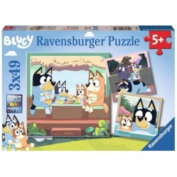 Puzzle 3x49 pieces Les aventures de Bluey - Ravensburger - LUDIQUE ET