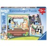 Puzzle 3x49 pieces Les aventures de Bluey - Ravensburger - LUDIQUE ET