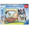 Puzzle 3x49 pieces Les aventures de Bluey - Ravensburger - LUDIQUE ET