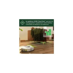 Aspirateur Robot Laveur - IROBOT Roomba 105 Combo + Autoempty - 2h - 7