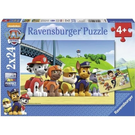 Puzzles Pat' Patrouille Chiens héroiques Ravensburger 2x24 pieces pou