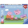 Puzzles Peppa Pig La vie de famille Ravensburger 2x24 pieces pour enfa