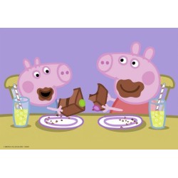Puzzles Peppa Pig La vie de famille Ravensburger 2x24 pieces pour enfa