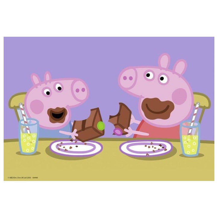 Puzzles Peppa Pig La vie de famille Ravensburger 2x24 pieces pour enfant des 4 ans Puzzles Peppa Pig La vie de famille Ravensburger 2x24 pieces pour enfant des 4 ans