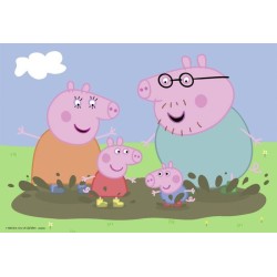Puzzles Peppa Pig La vie de famille Ravensburger 2x24 pieces pour enfa