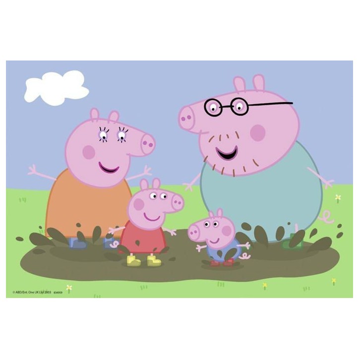 Puzzles Peppa Pig La vie de famille Ravensburger 2x24 pieces pour enfant des 4 ans Puzzles Peppa Pig La vie de famille Ravensburger 2x24 pieces pour enfant des 4 ans