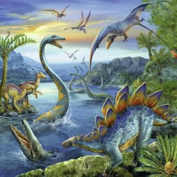 Puzzles 3x49 pieces - La fascination des dinosaures - Ravensburger - L