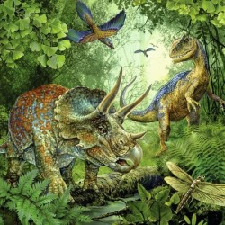 Puzzles 3x49 pieces - La fascination des dinosaures - Ravensburger - L