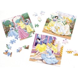 Puzzles 3x49 pieces Disney Princesses, Des 5 ans, Ravensburger