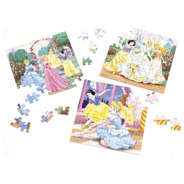 Puzzles 3x49 pieces Disney Princesses, Des 5 ans, Ravensburger Puzzles 3x49 pieces Disney Princesses, Des 5 ans, Ravensburger