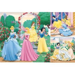 Puzzles 3x49 pieces Disney Princesses, Des 5 ans, Ravensburger