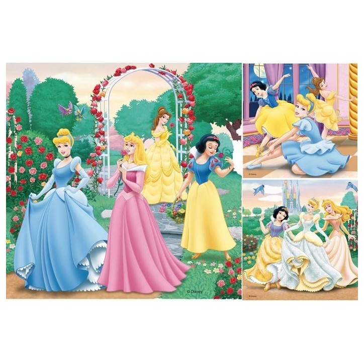 Puzzles 3x49 pieces Disney Princesses, Des 5 ans, Ravensburger Puzzles 3x49 pieces Disney Princesses, Des 5 ans, Ravensburger