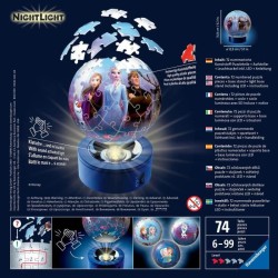Puzzle 3D Ball La Reine des Neiges 2 illuminé - Ravensburger - Enfant