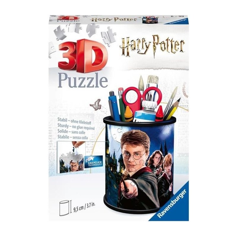 Puzzle 3D Pot a crayons Harry Potter - Ravensburger - Sans colle - 54 Puzzle 3D Pot a crayons Harry Potter - Ravensburger - Sans colle - 54